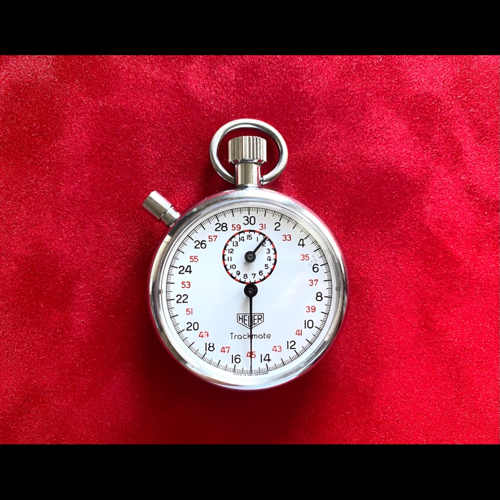 Vintage Heuer Trackmate Stopwatch Used/Working